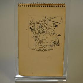 Drawing notepad from the Robert Luchs Collection