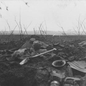 View from a trench near Saint Quentin.