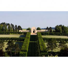 Aerial view of the Meuse-Argonne American Cemetery