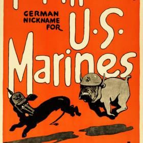Teufel Hunden poster from ca. 1918.
