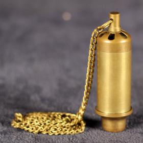 Siren whistle with chain.