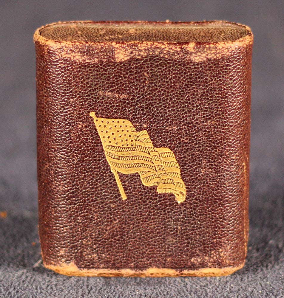 A leather cigarette box