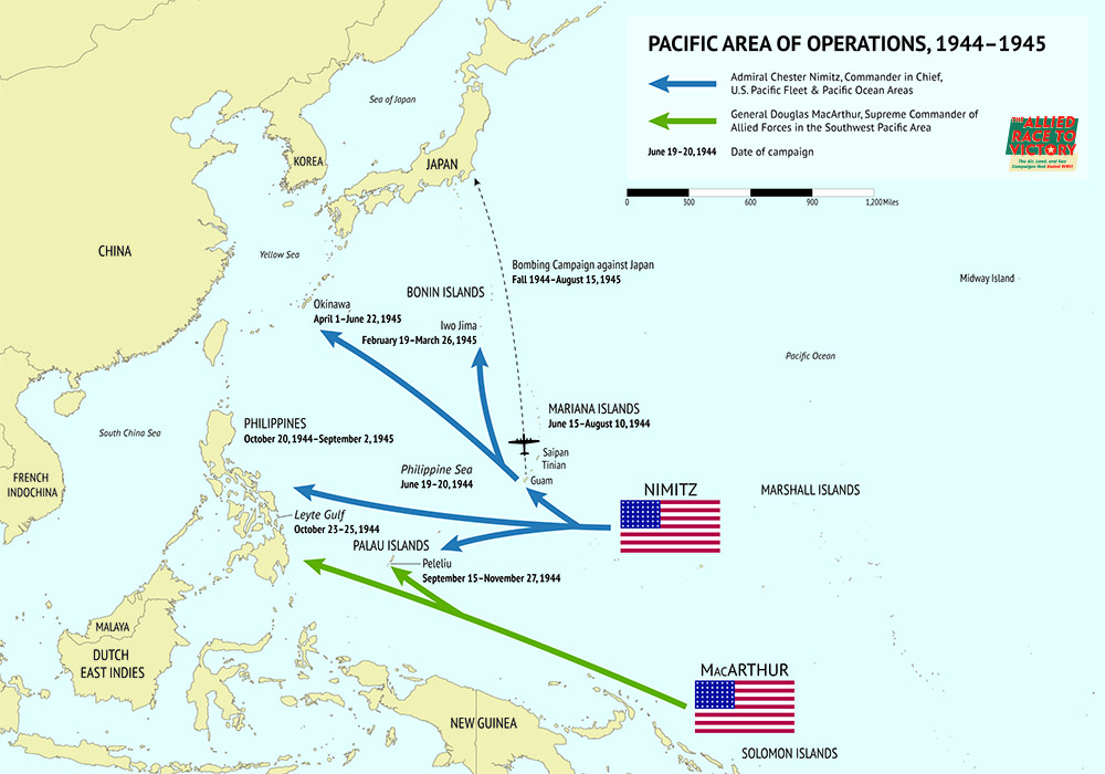 Overview Map |The Allied Race to Victory | World War II Exhibit ...