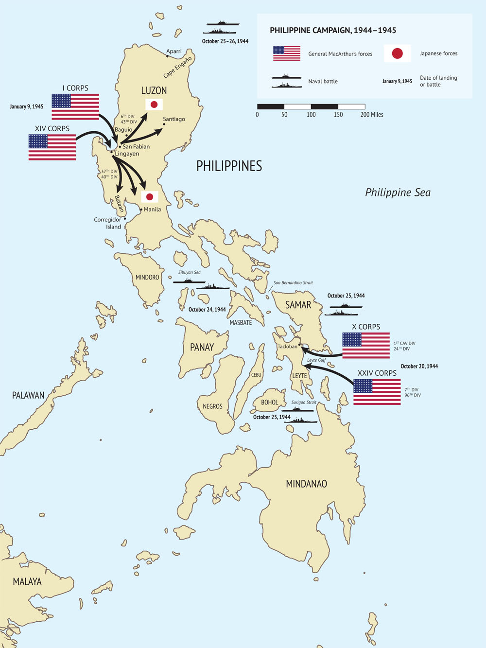 Philippine American War Map