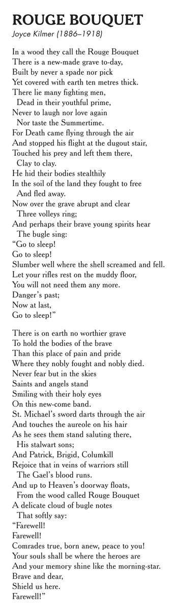Poem by WWI soldier Joyce Kilmer written in 1918