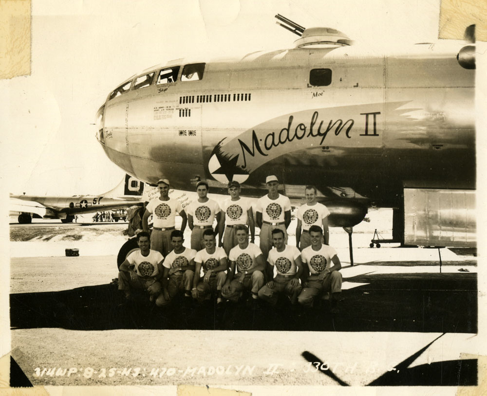 The crew of the Madolyn II B-29.