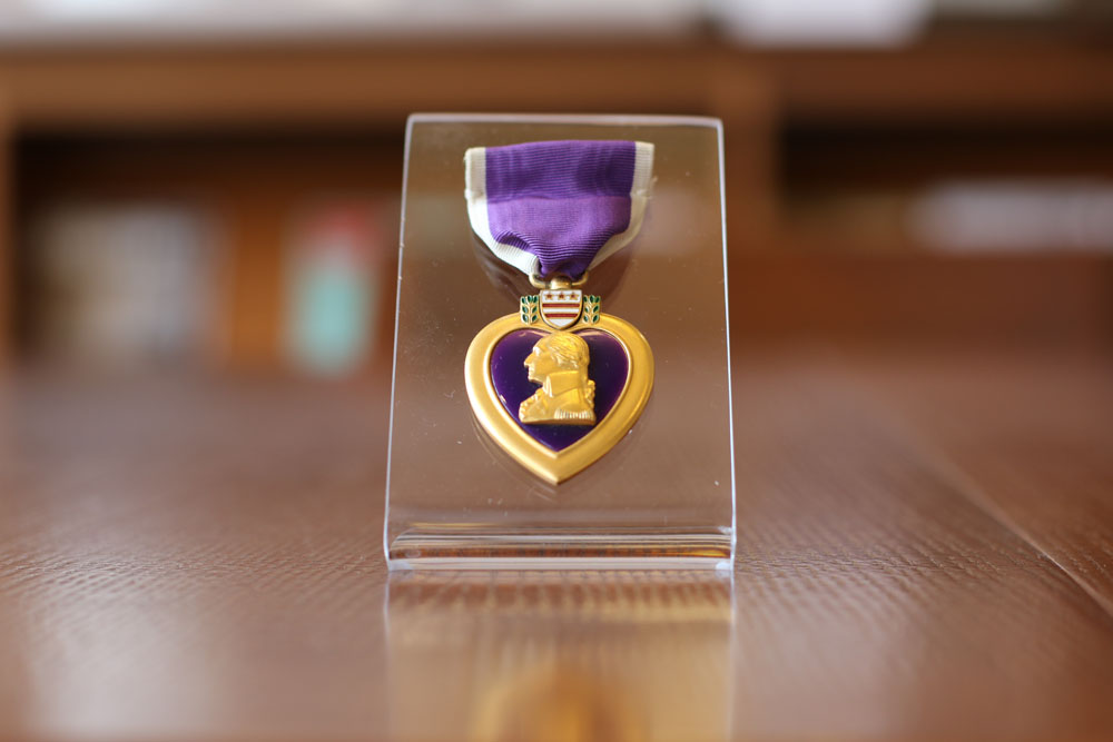 Robert Eddy's Purple Star Medal