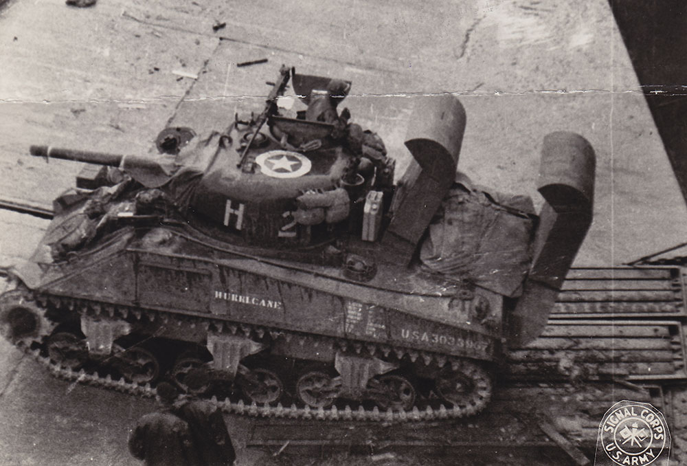 DD Tank Outfitted with a Snorkel Device on Its Intake and Exhaust, D-Day  +75, D-Day Exhibit, Pritzker Military Museum & Library