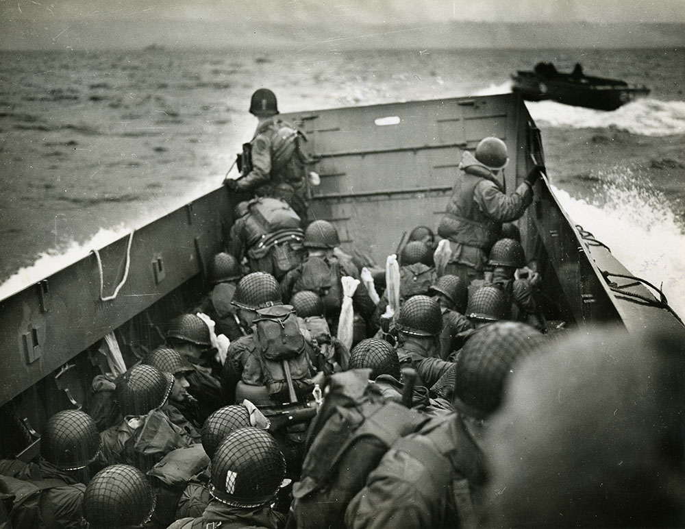 More than 1,000 Higgins boats made their way to shore on D-Day.