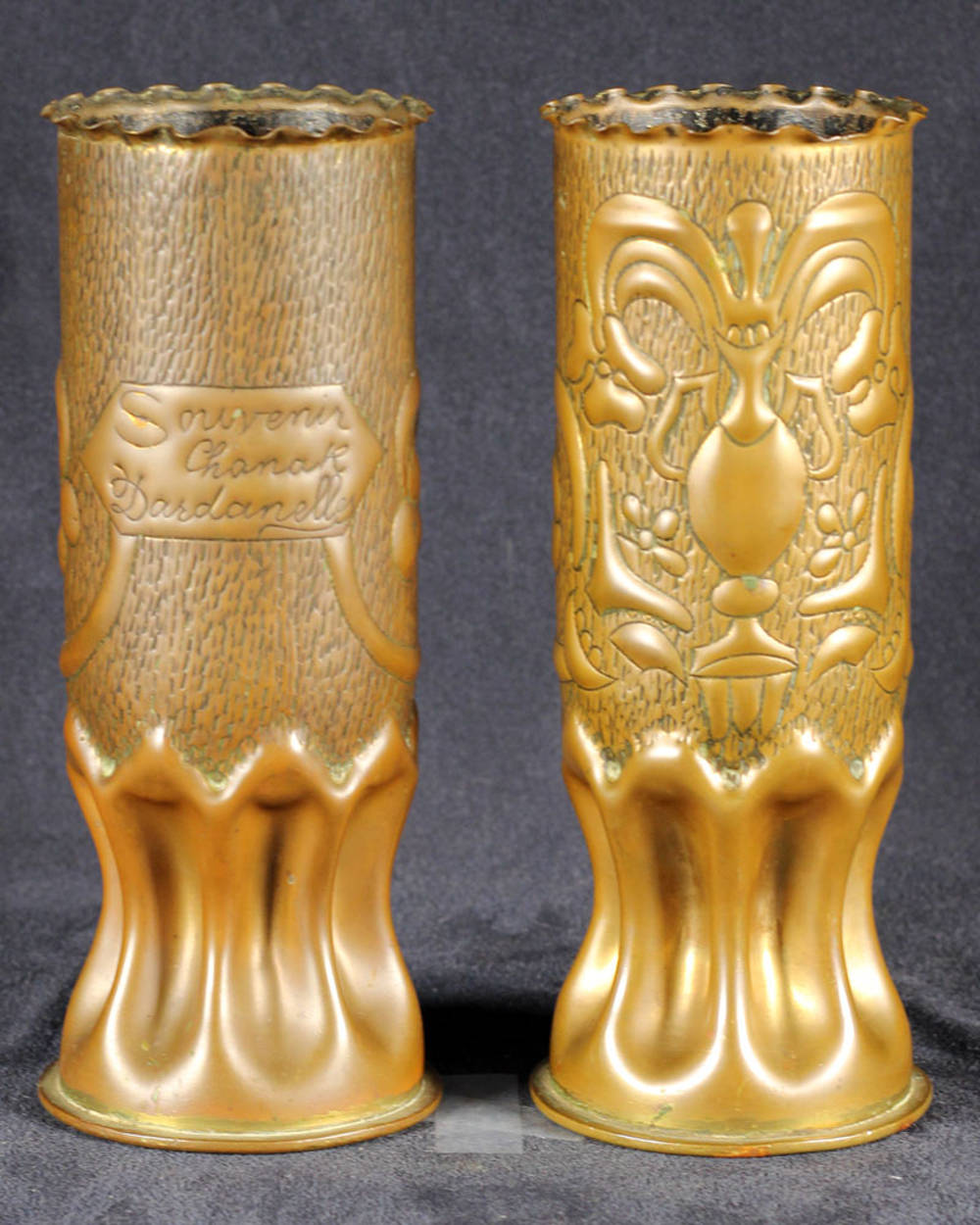 Military Realia / Artifact Pair of 77 mm... Pritzker Military Museum