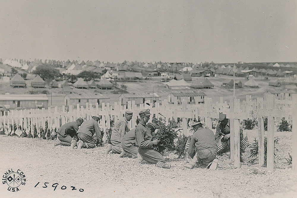 Temporary American Burials at Romagne, France