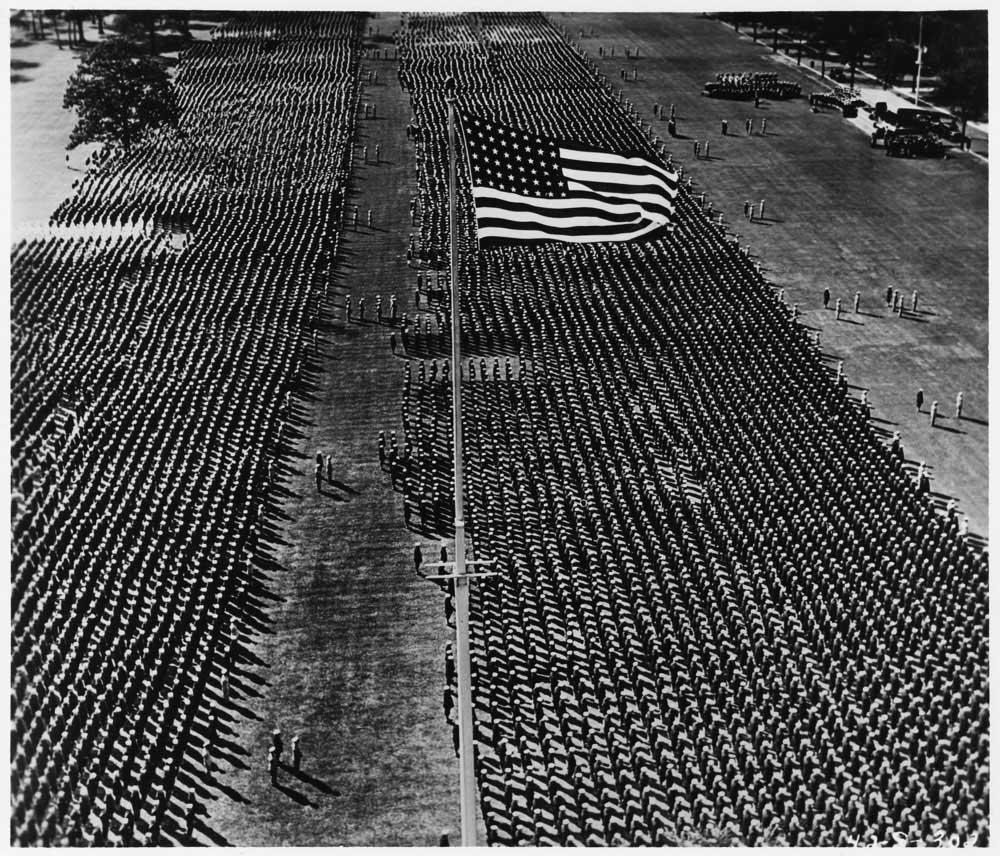 Parade grounds at Naval Station Great Lakes