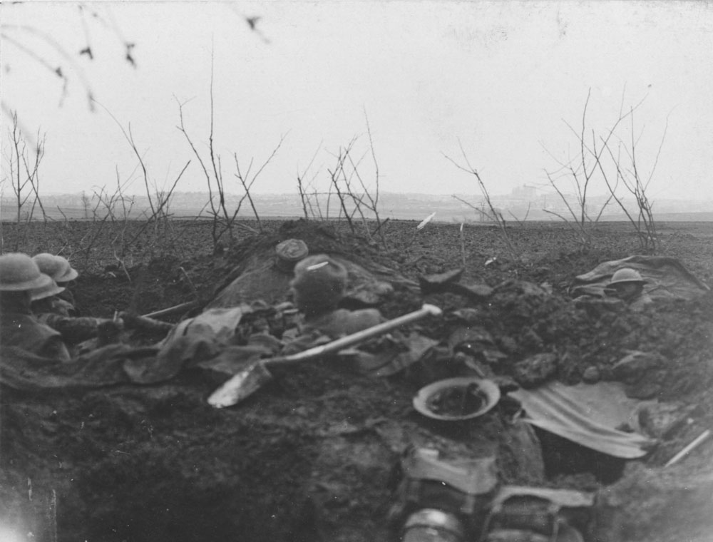 View from a trench near Saint Quentin.