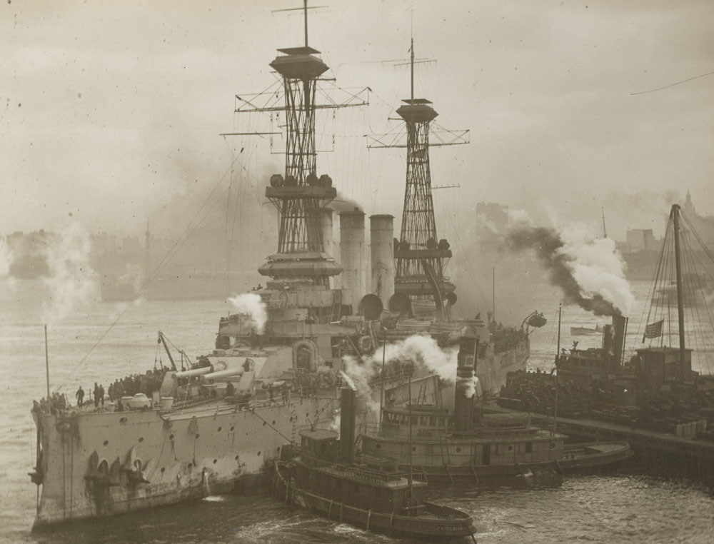 The USS Louisiana after Armistice in 1919.
