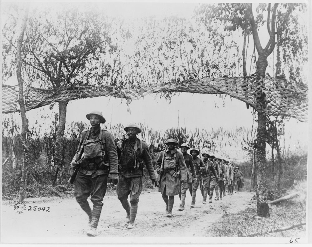 Photo of African American troops near Verdun