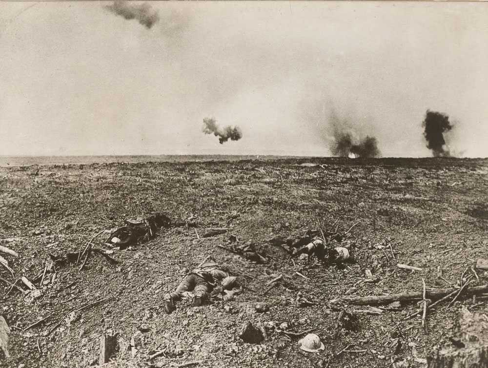 Photograph of no man's land.