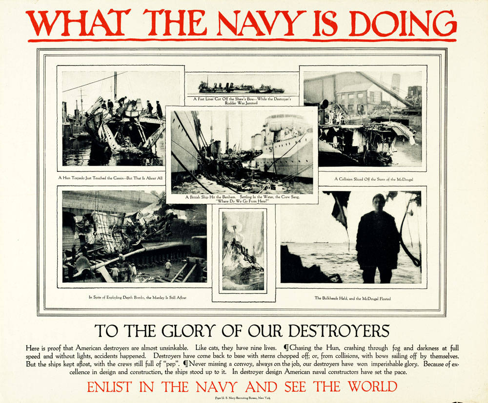 U.S. Navy Recruiting Bureau poster.