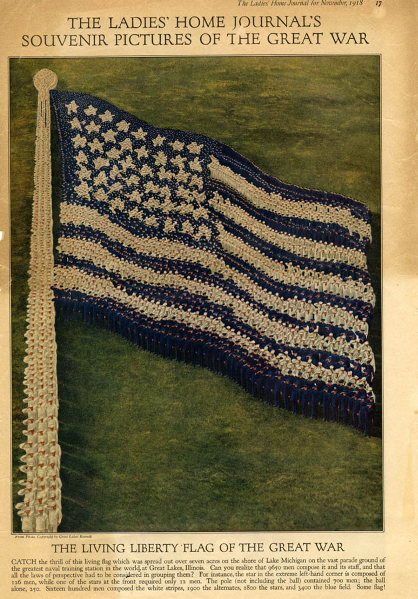 The Living Flag of the Great War from Ladies' Home Journal.