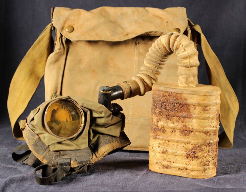 British small box respirator with haversack.