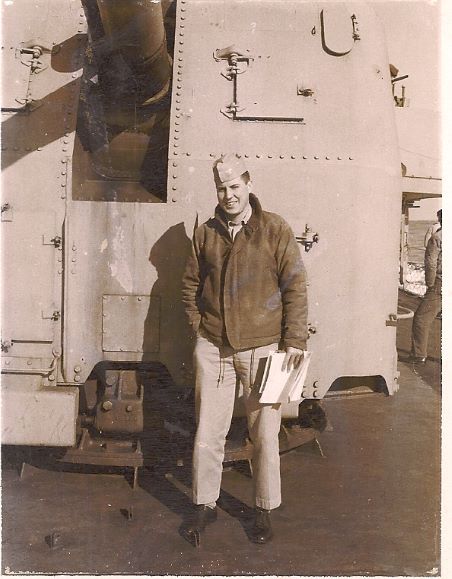 Lieutenant Ed Bales on the USS Beale