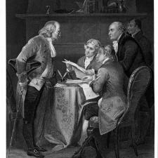 Drafting the declaration of Independence