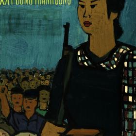 Original North Vietnamese Propaganda Poster