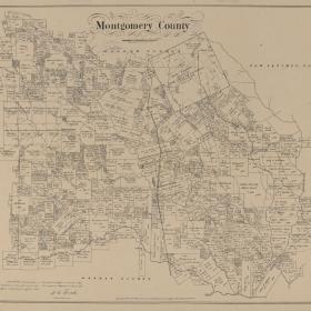 Map from the Texas General Land Office of Montgomery County.