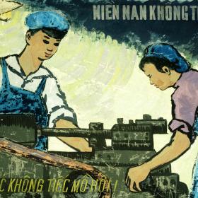 Original North Vietnamese Propaganda Poster