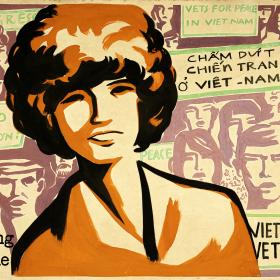 North Vietnamese Propaganda Poster