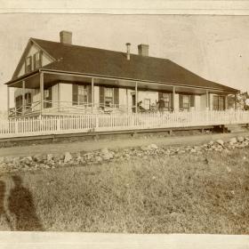 Photograph of the Gilbreath family's home at Whipple Barracks in the Arizona Territory.