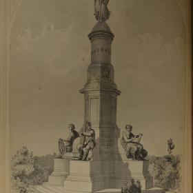 Illustration of the National Monument at Gettysburg