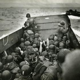 More than 1,000 Higgins boats made their way to shore on D-Day.