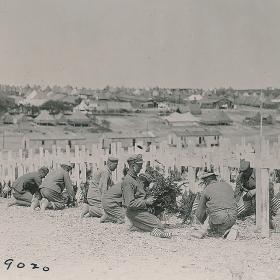 Temporary American Burials at Romagne, France