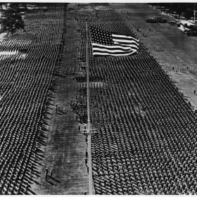 Parade grounds at Naval Station Great Lakes