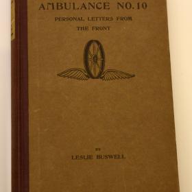 Cover of Ambulance No.10: Personal Letters from the Front