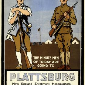 The Preparedness Movement began with a series of summer training camps in 1915 including one at Plattsburg, New York and culminated in the National Defense Act of 1916.