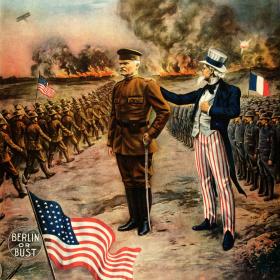 General John J. Pershing and Uncle Sam.