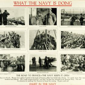 Poster of photographs from the U.S. Navy.