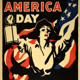 Created by the Mayor’s Committee for National Defense of New York City, Wake Up America Day was designed to encourage enlistment in the military for World War I.