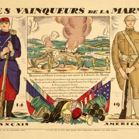 Les Vainqueurs de la Marne poster by Eduardo Garcia Benito ca. 1918.