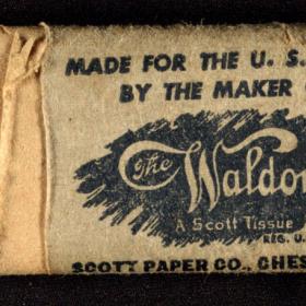 Waldorf toilet paper packet.