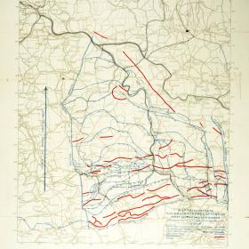 29th Engineer Regiment, United States Army map to illustrate the Meuse-Argonne Offensive.